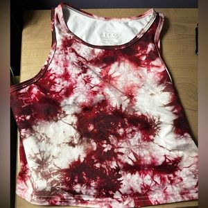 Dark pink tye dye style crop top. Worn once